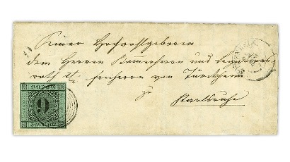States Baden Cover 1851