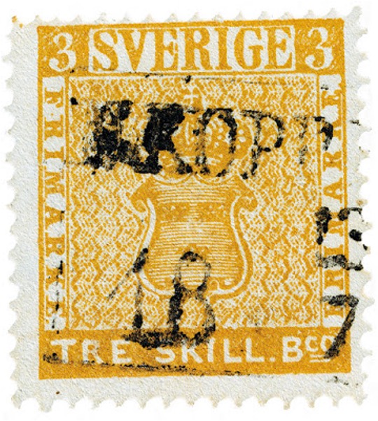 Treskilling Yellow stamp