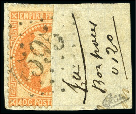 1868 Empire Laureate 40c orange 